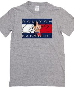 Aaliyah Babygirl grey T-shirt