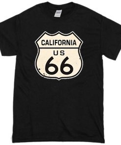 California road sign Black T-shirt