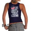 Life Liberty and Crown Back Tanktop