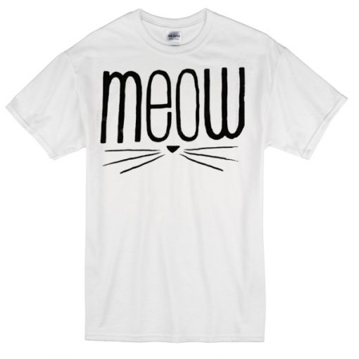Meow cat T-shirt