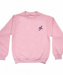 OK light pink Unisex Sweatshirts
