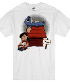 Stitch Snoopy parody T-shirt