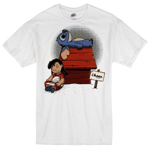 Stitch Snoopy parody T-shirt