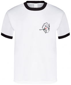 X Marks The Spot Love You Cute Little Anatomical Heart Fun Grunge Graphic T-Shirt