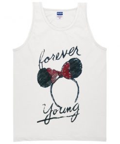 forever young minnie mouse Adult tank top