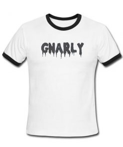 gnarly unisex ringer t-shirt