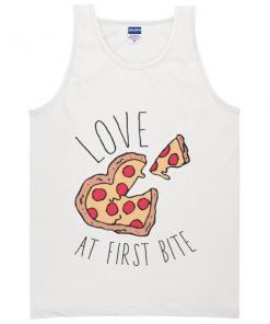 Love at First Bite Pizza Tanktop