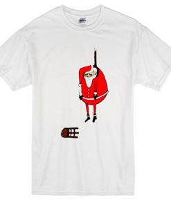 Santa Claus Hanging Christmas T-shirt