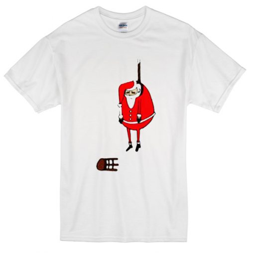 Santa Claus Hanging Christmas T-shirt
