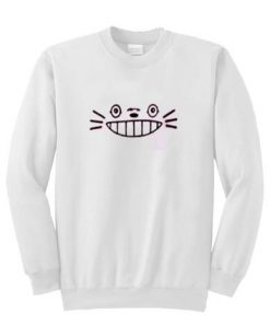 smiling cat knitted sweatshirt