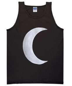 black crescent moon tanktop