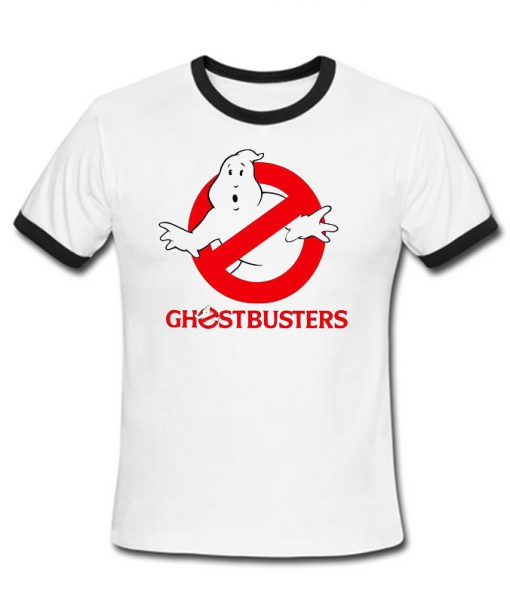 ghostbusters logo ringer t-shirt