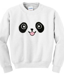 panda face smile sweatshirt