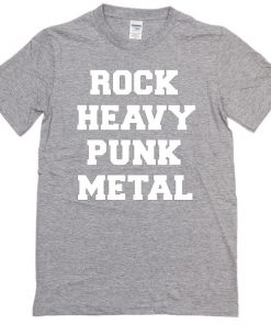 rock heavy punk metal t-shirt