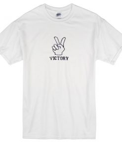 victory hand sign t-shirt