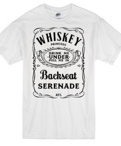whiskey white t-shirt