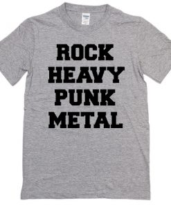 rock heavy punk metal T-shirt