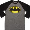 batman logo Raglan t-shirt