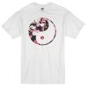 yin yang floral t-shirt