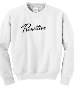 primitive font sweatshirt
