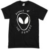 Beware of the humans alien T-shirt