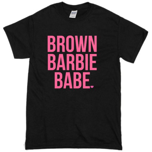 Brown Barbie Babe T-shirt