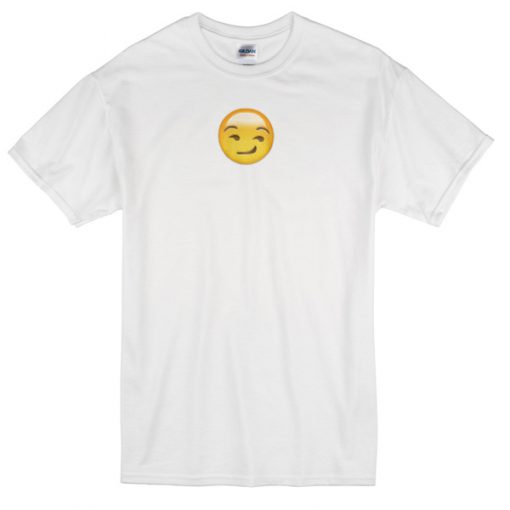 Smirking face emoji T-shirt