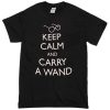 keep calm and carry a wand T-shirt
