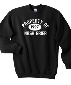 Property of Nash Grier 1997 black Sweatshirt