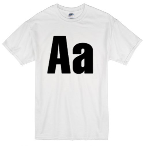 Aa alphabet T-shirt