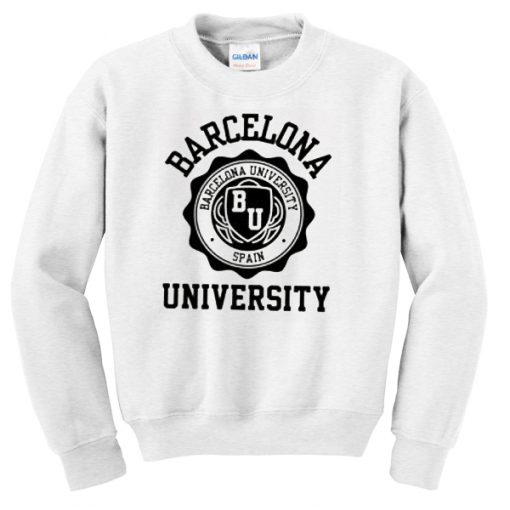 Barcelona University white Sweatshirt