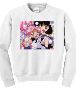 Chibi Sailormoon and Chibi Sailor Saturn Sweatshirt