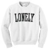 LONELY white Sweatshirt