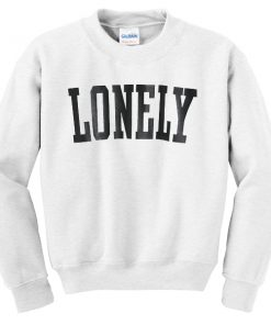 LONELY white Sweatshirt