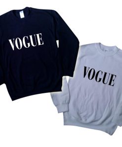 Vogue black and Grey Sweatshirt