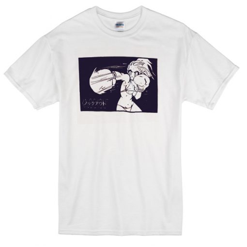 Boxing Girl Japanese Anime T-shirt