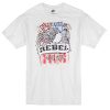 Live Fast Rebel since 1988 white T-shirt