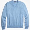 Blank light blue V-neck Sweatshirt