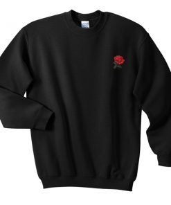 Rose Flower pocket Sweatshirt