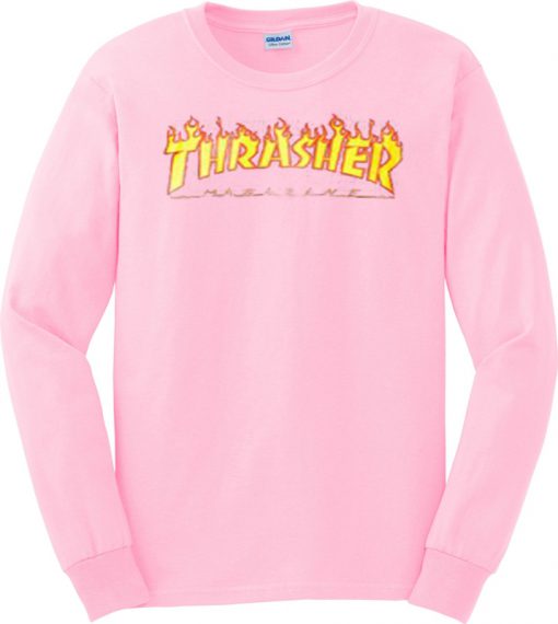 Thrasher Magazine Pink Sweatshirt