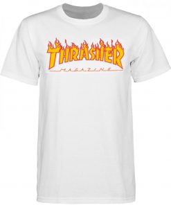 Thrasher yellow Flame Logo T-Shirt