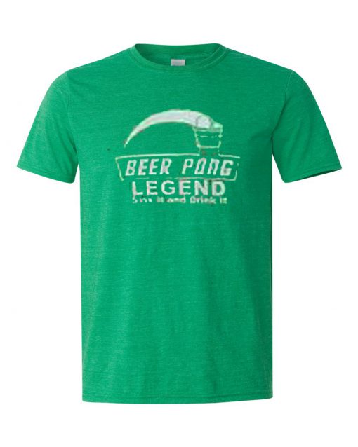 Beer Pong Legend Green T-shirt