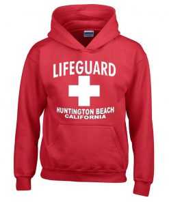 Lifeguard Huntington Beach Red Hoodie