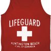 Lifeguard Huntington Beach Red Tanktop