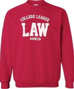 Red College League LAW est. 1991 Sweatshirt
