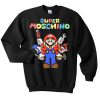Super Mario Moschino Black Sweatshirt