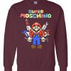 Super Mario Moschino Maroon Sweatshirt