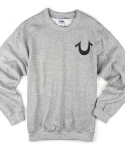 True Religion Logo Grey Sweatshirt