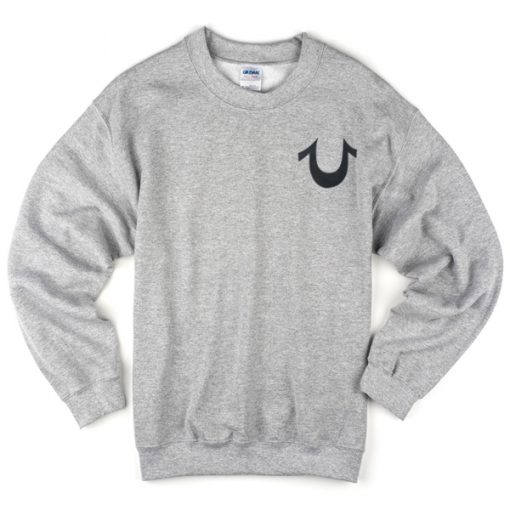 True Religion Logo Grey Sweatshirt