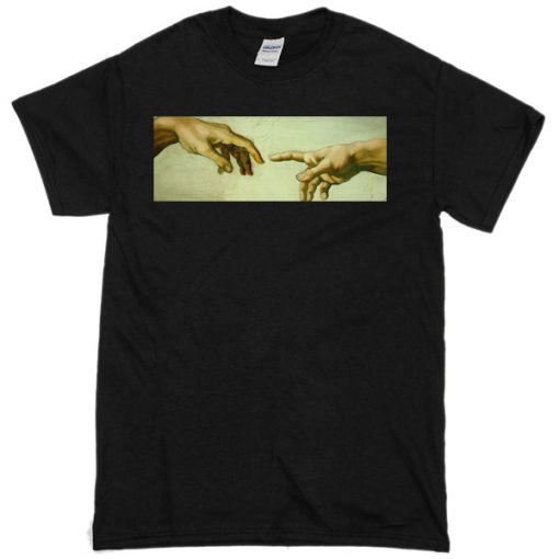 Michelangelo God's touch T-shirt